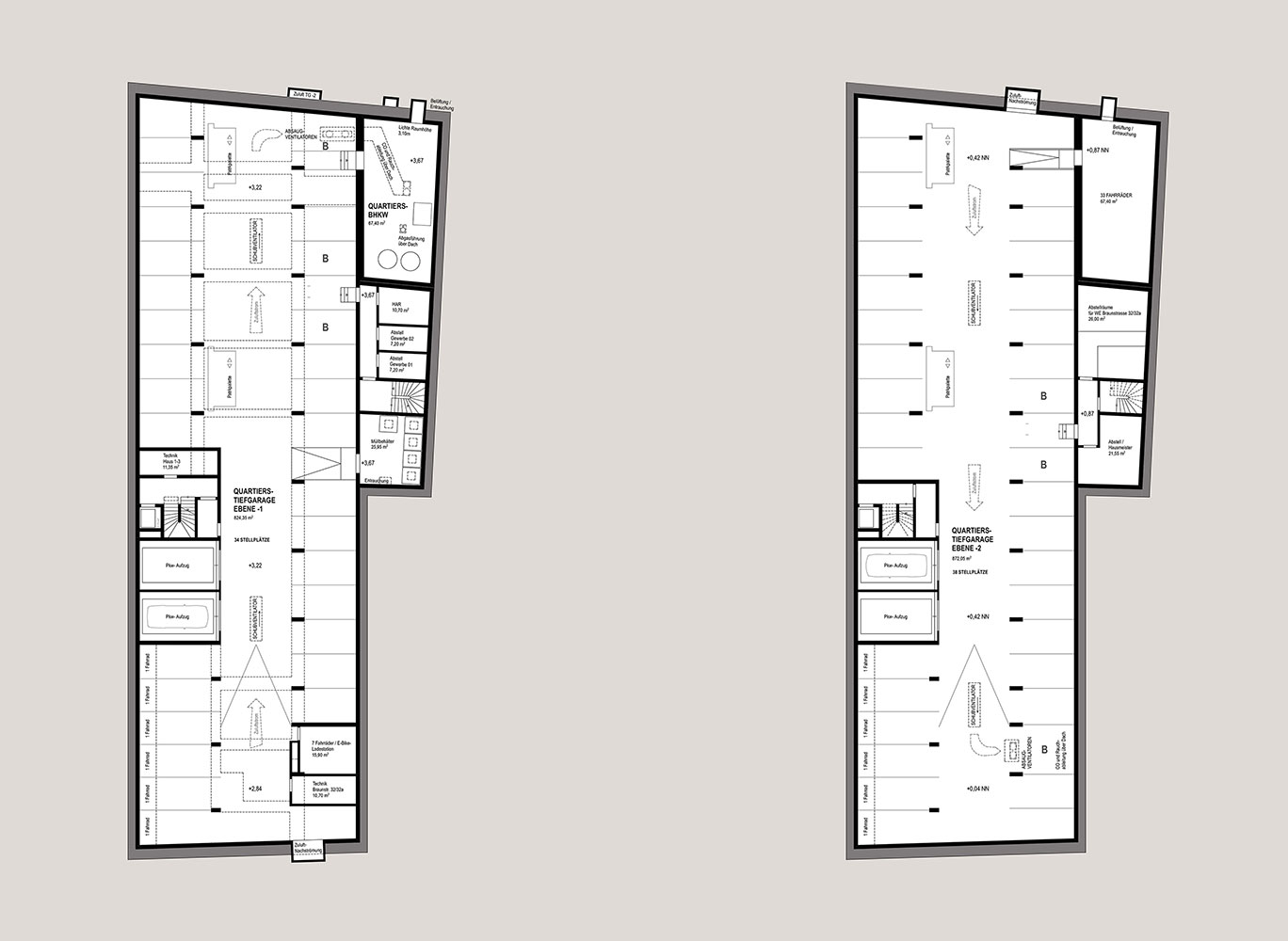 Grundrisse Quartiersgarage