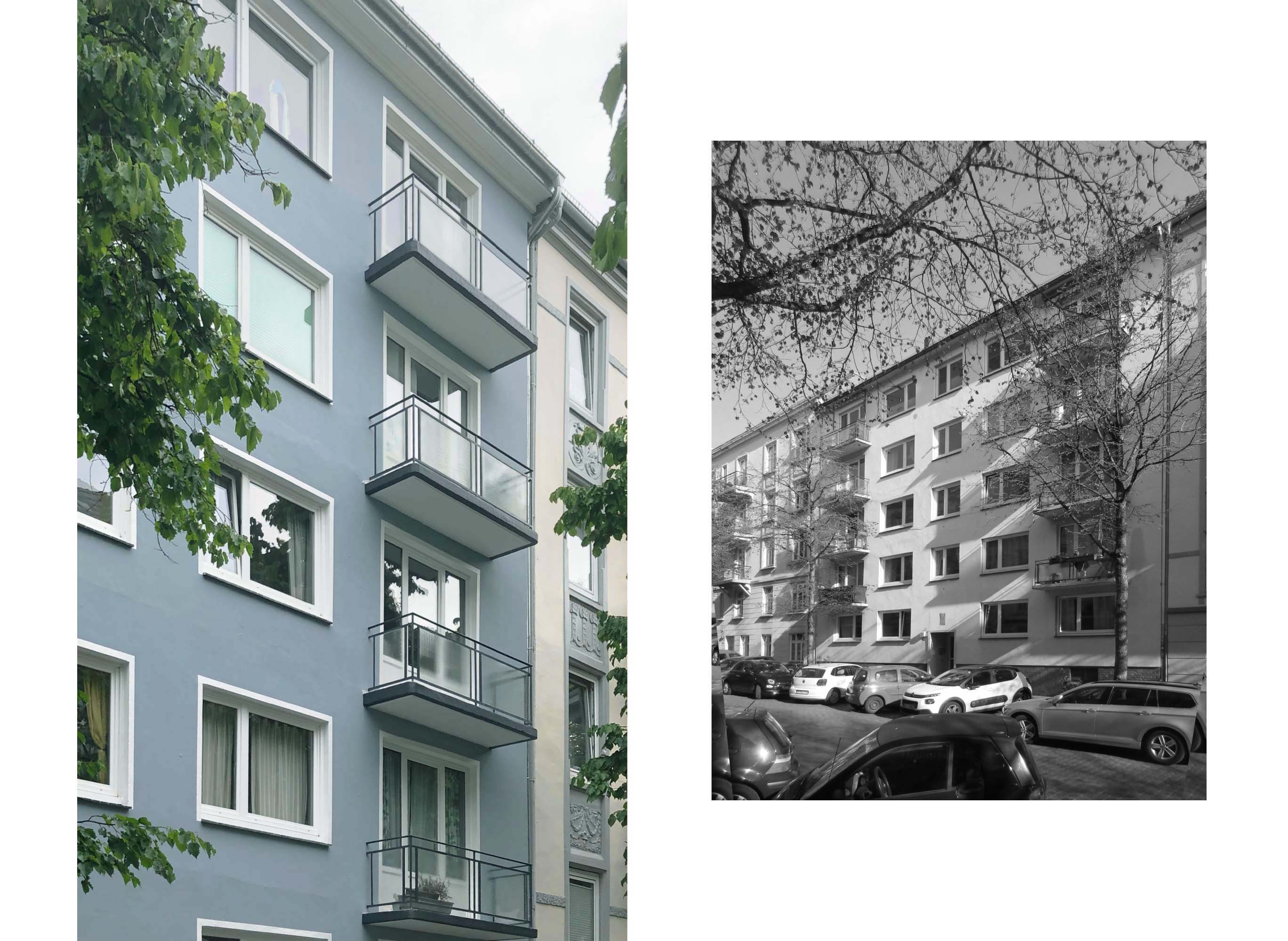 Fassaden- und energetische Dachsanierung denkmalgeschütztes Mehrfamilienhaus Hamburg Eimsbüttel