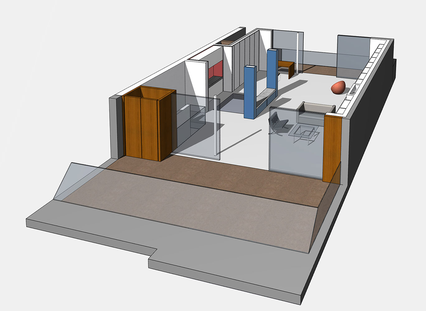Räumliche Darstellung Aufstockung