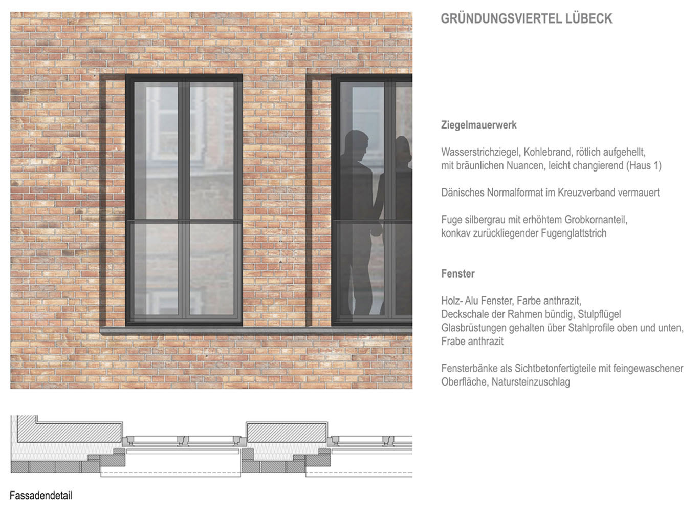 Gründungsviertel Lübeck Fassadendetail