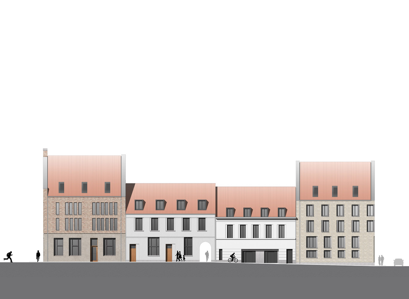 Ansicht Einhäuschen Querstraße