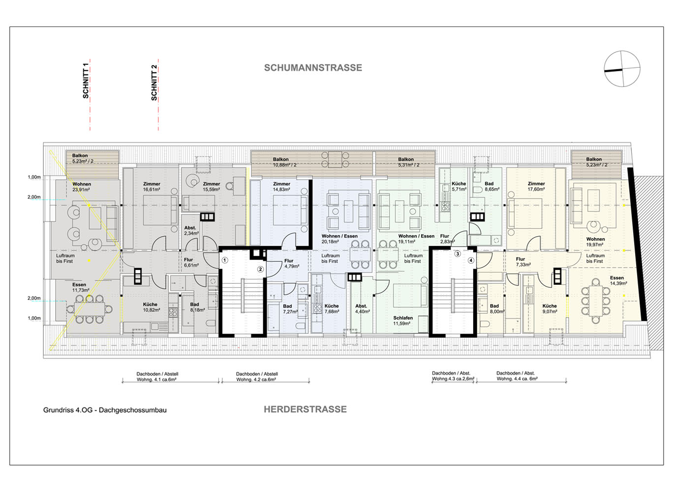 Grundriss Dachausbau