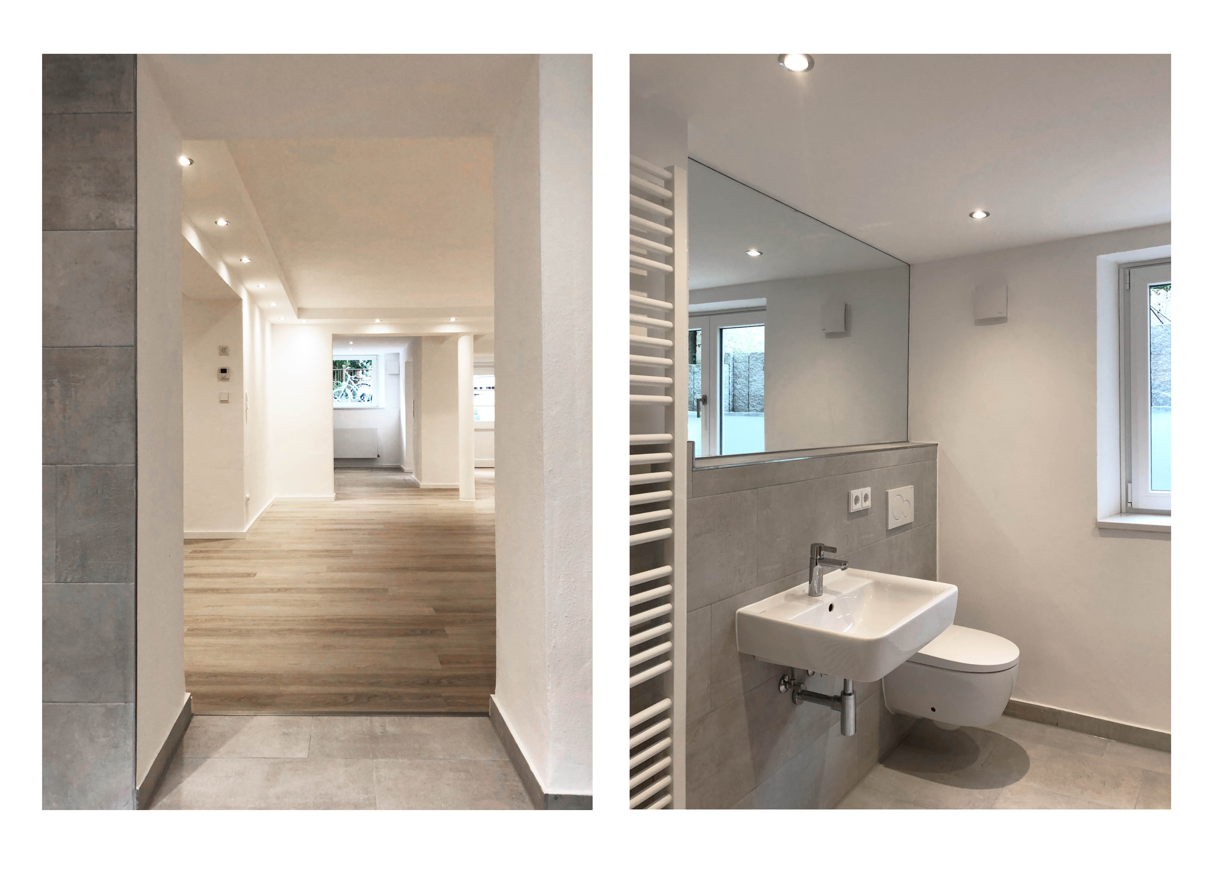 Umbau und Sanierung Souterrain- Wohnung Hamburg Mitte