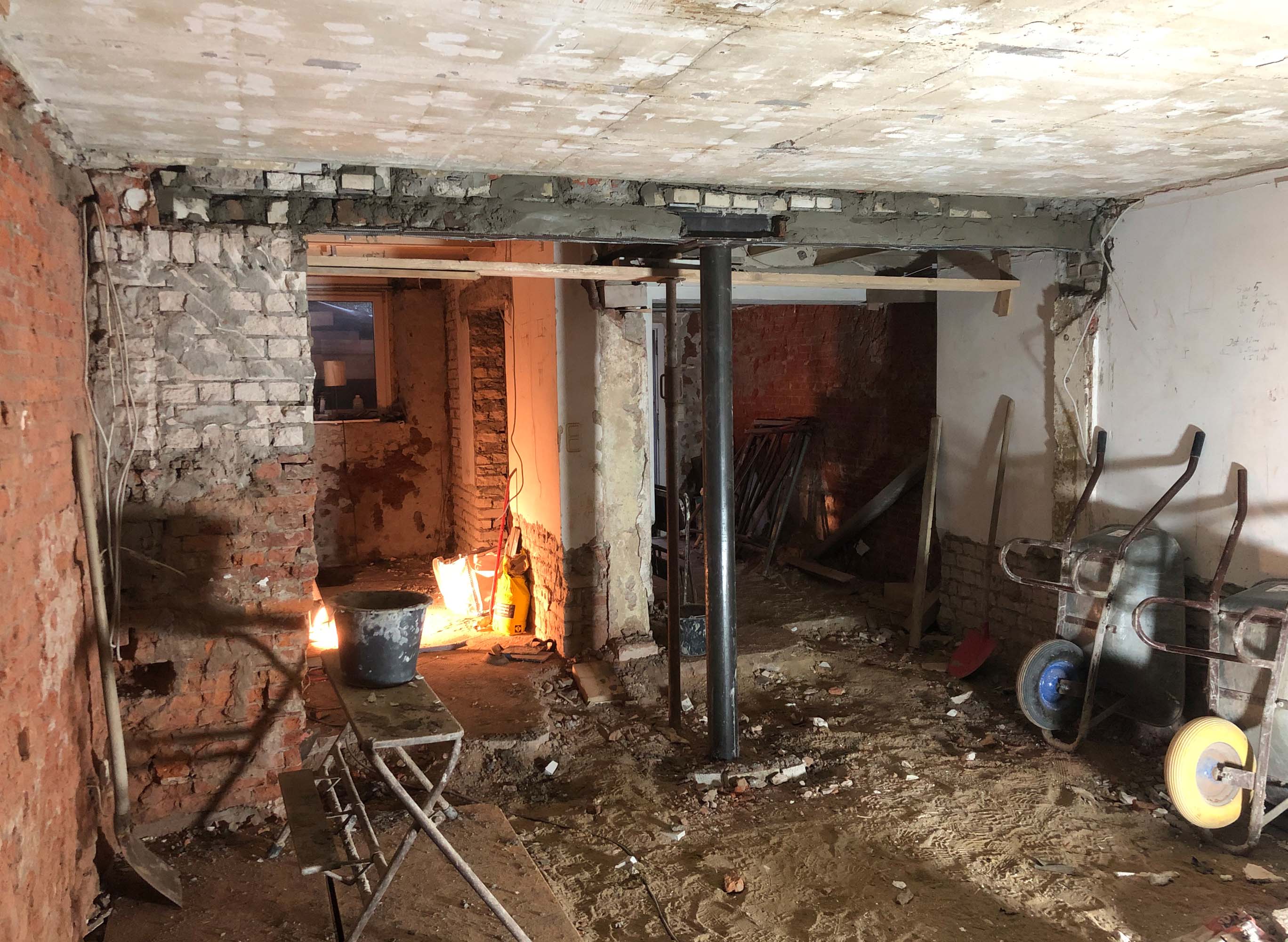 Umbau und Sanierung Souterrain- Wohnung Hamburg Mitte
